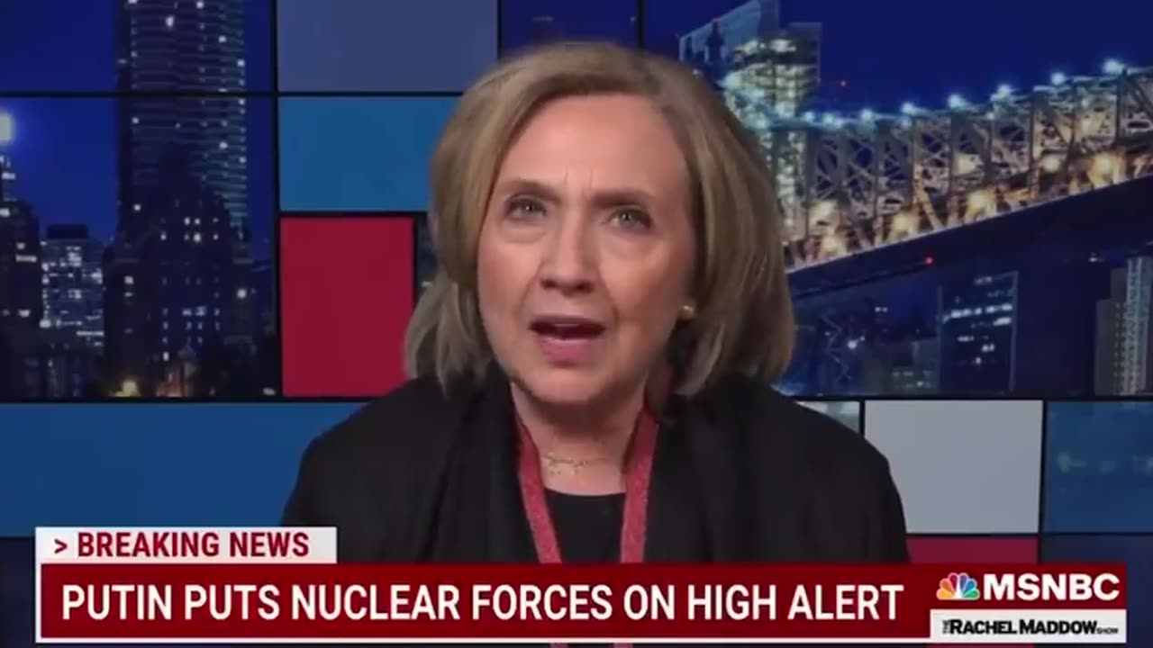 Hillary Clinton calls on the Russians to “act to stop” Putin and suggests she has received something [VIDEO]