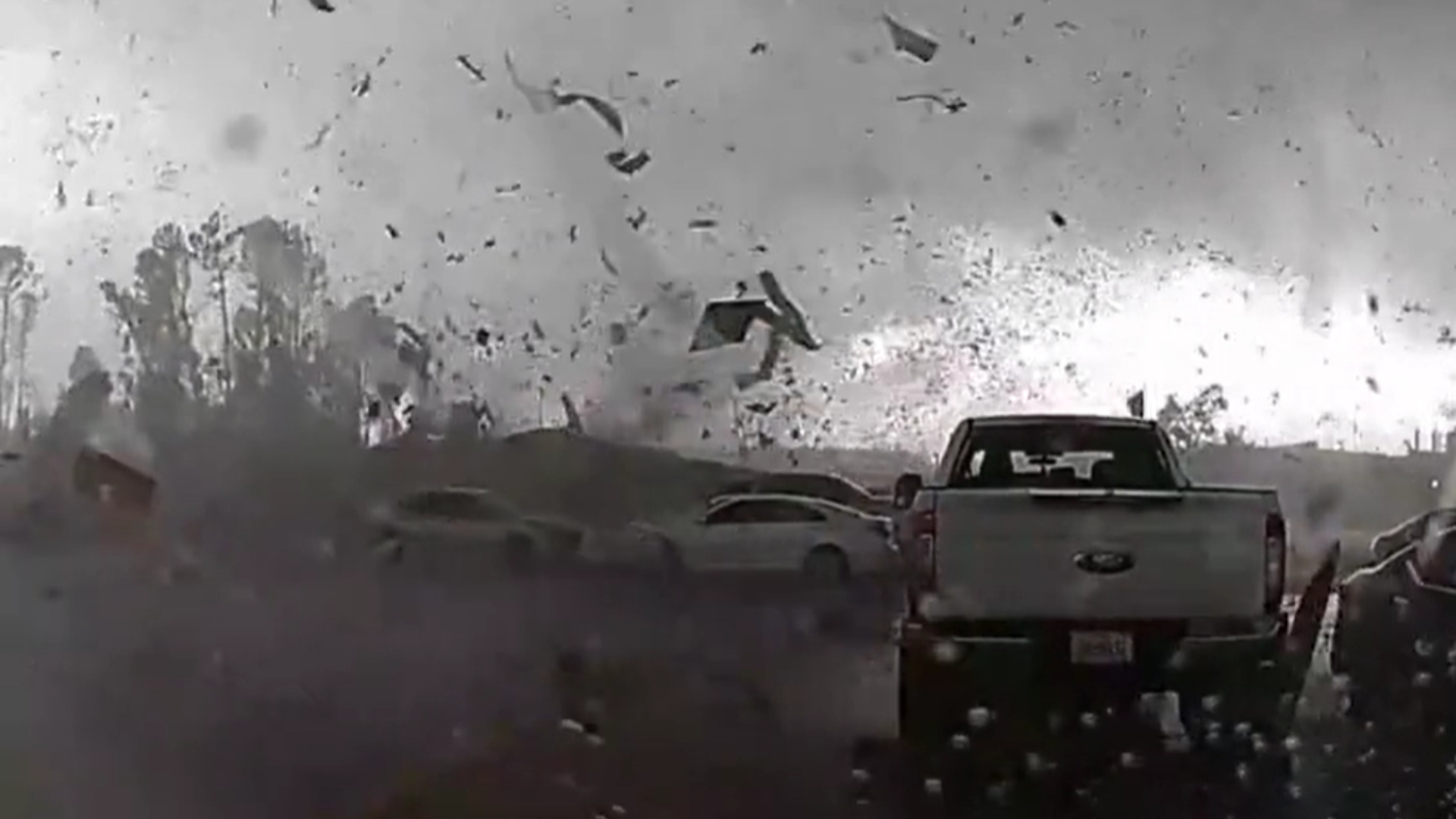 Watch the moment a Pfizer plant encounters a tornado